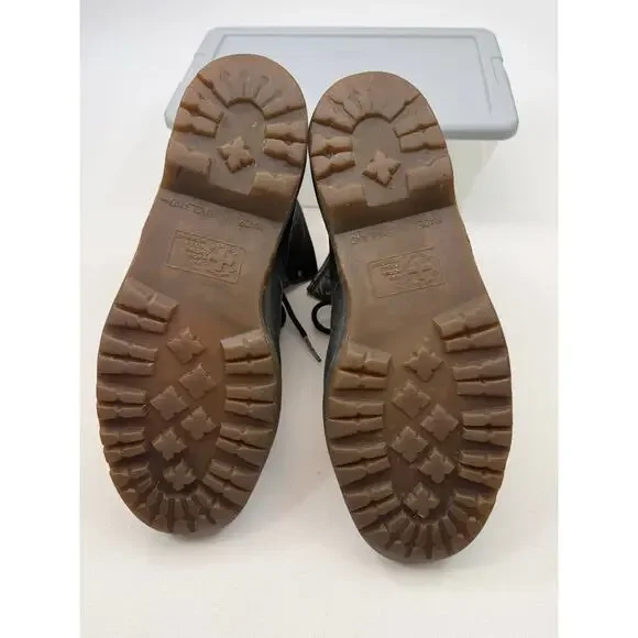 Dr. Martens Black Leather 8 Eye Boots Men’s Size 12 Broken In Grunge Streetwear - Picture 5 of 11